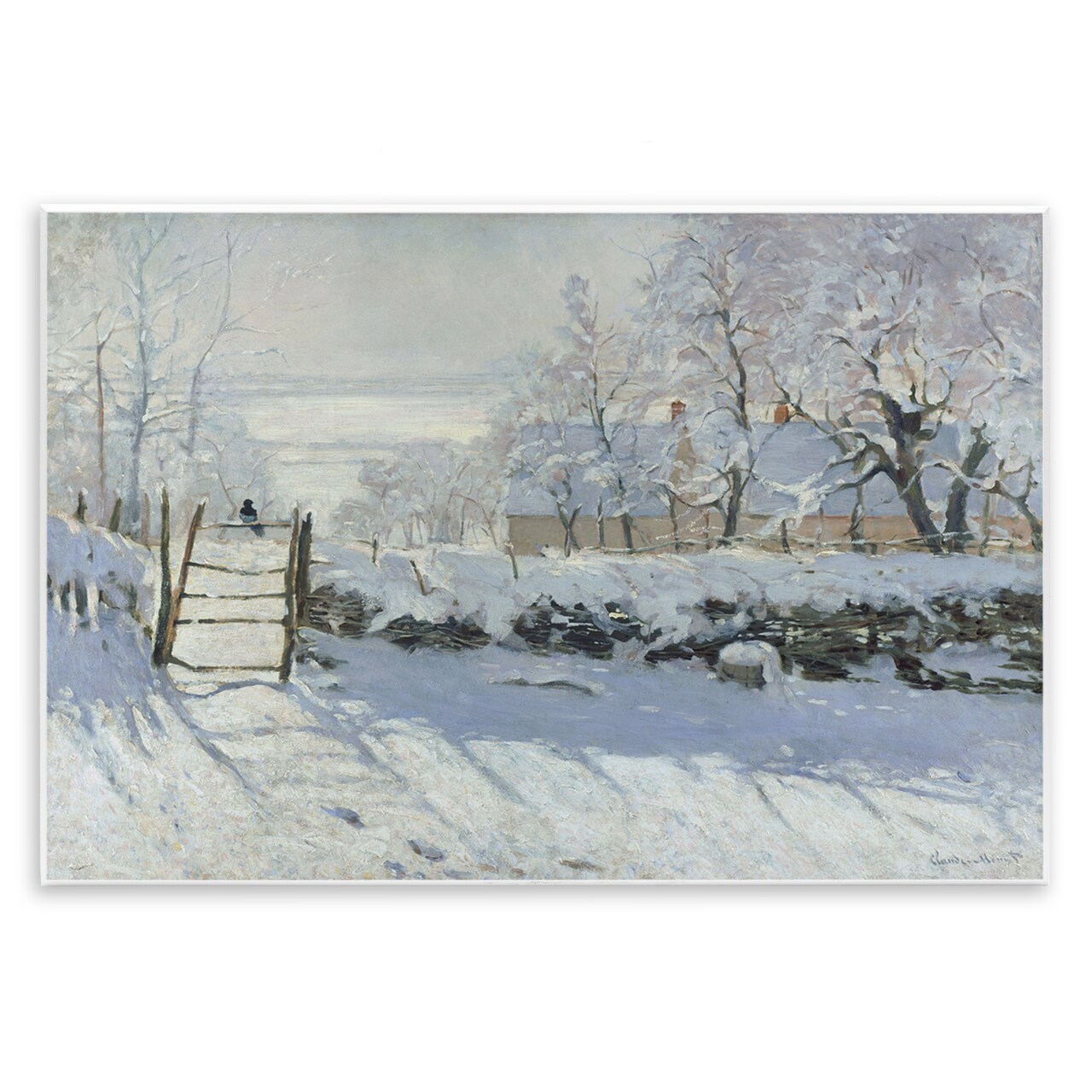Stupell Industries Classic Monet The Magpie Wall Plaque Art Design by one1000paintings